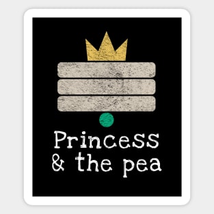 "The Princess and the Pea" Fairy Tale, Hans Christian Andersen, Minimalism Magnet